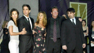 Aniston, Schwimmer y Kudrow rinden homenaje a su compa&ntilde;ero de "Friends" Matthew Perry