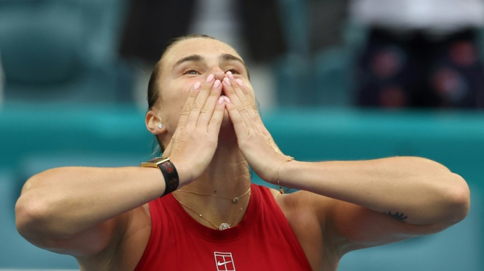 Sabalenka sinks Pegula to win Miami Open