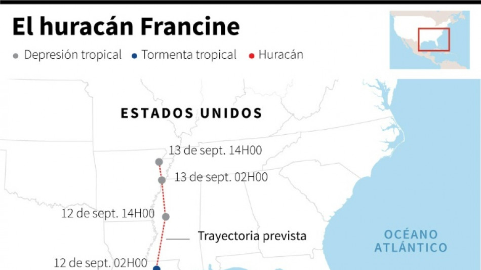 El hurac&aacute;n Francine gana fuerza en su camino hacia Luisiana