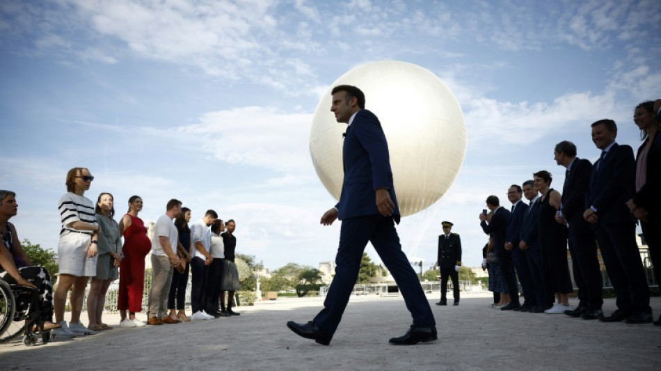 Reinvented Olympic balloon makes Paris comeback