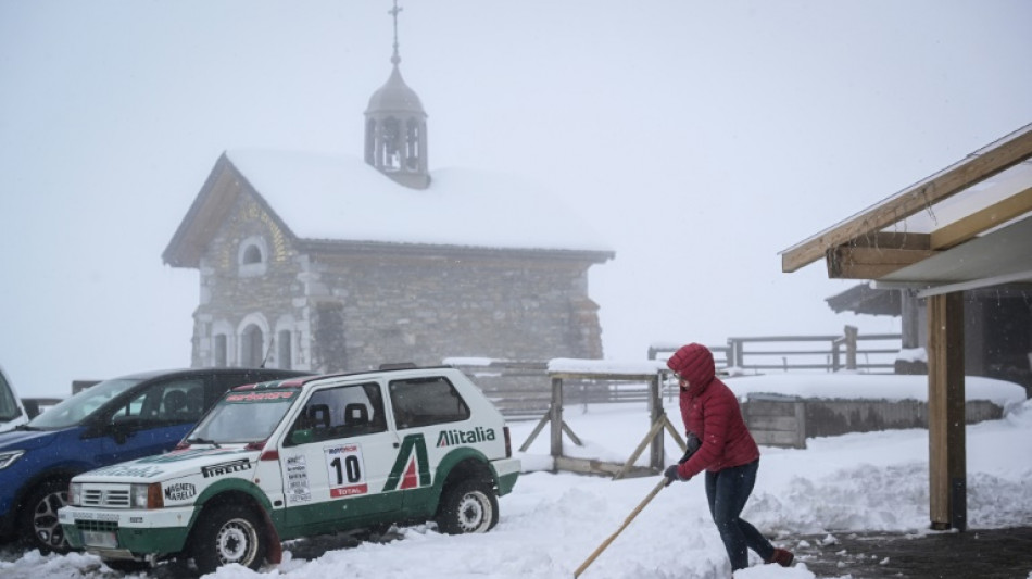 Heavy spring snow storm wreaks havoc in the Alps