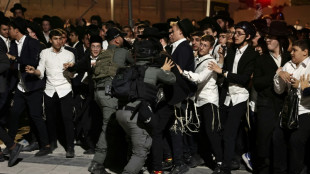 A J&eacute;rusalem, les juifs ultra-orthodoxes dans la rue contre la conscription