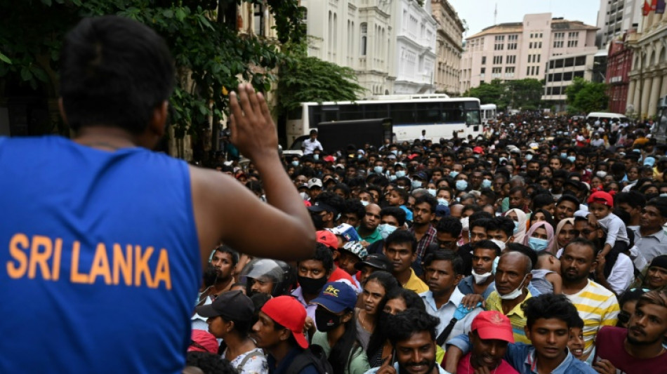 Sri Lanka president seeks seaborne escape after airport standoff