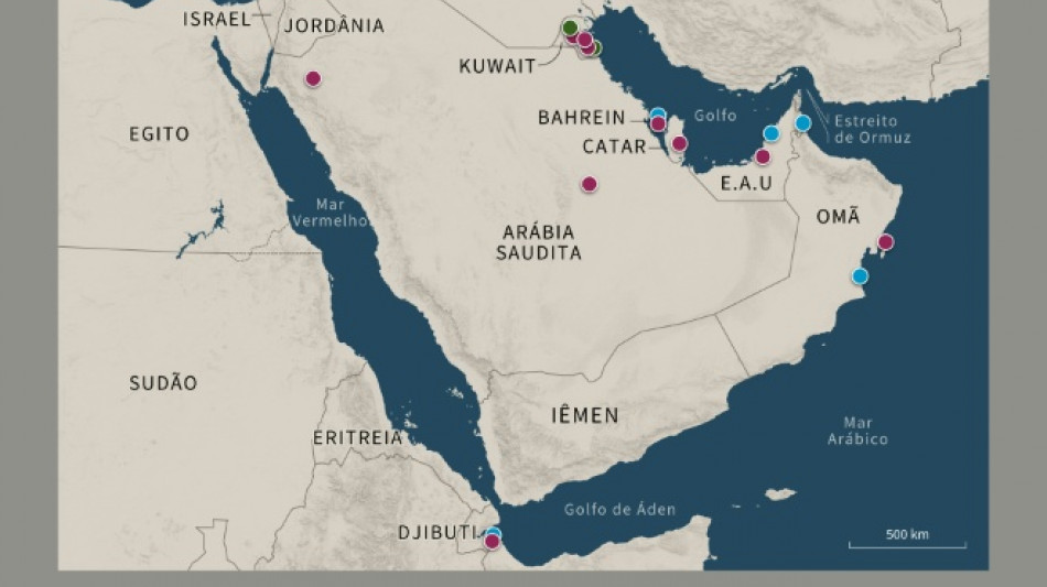 Onde ficam as bases militares dos EUA no Oriente M&eacute;dio?