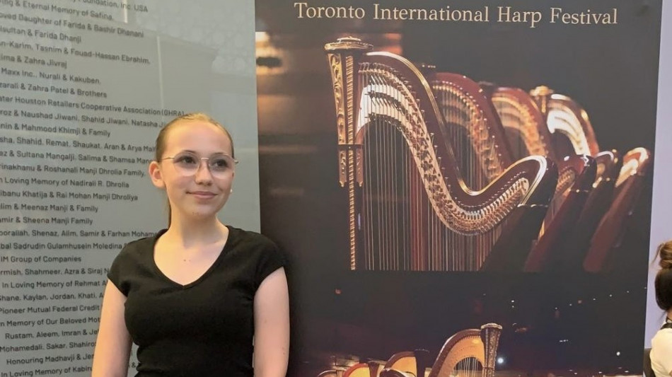 A giovane arpista italiana massimo riconoscimento in Canada