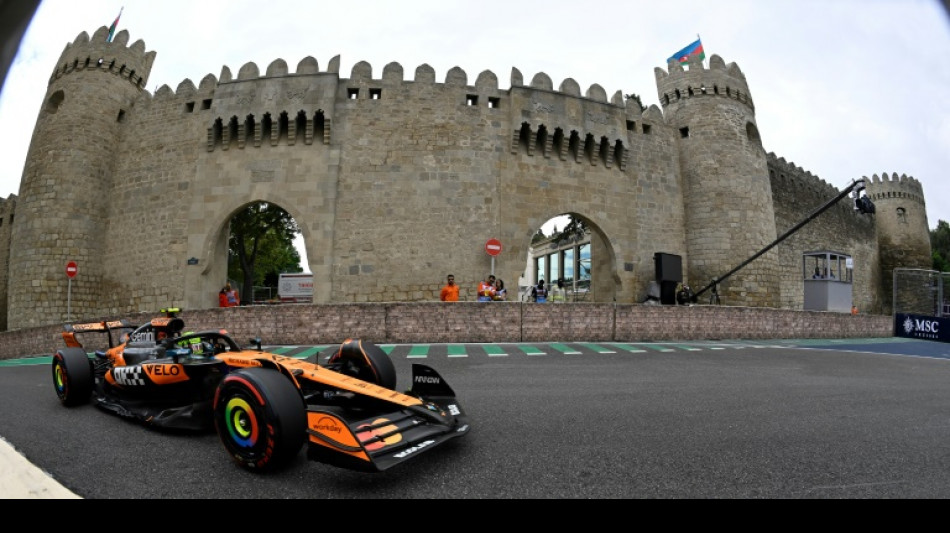 Norris bounces back to top final Baku practice