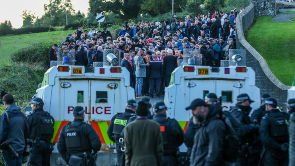 Northern Ireland police probe blockade of disputed parade