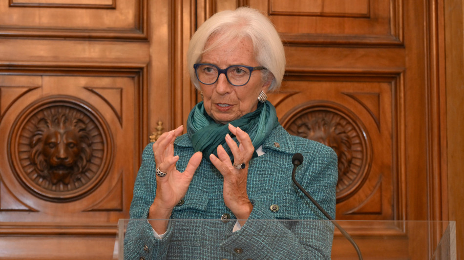 Lagarde, sostegno a euro al massimo storico,83% l'apprezza