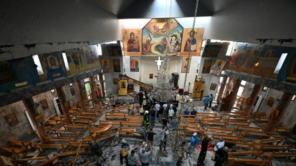 At least 20 killed in suicide attack on Damascus church